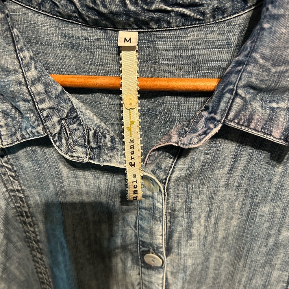 Uncle Frank Blue Denim Midi Dress - Picture 3 of 7